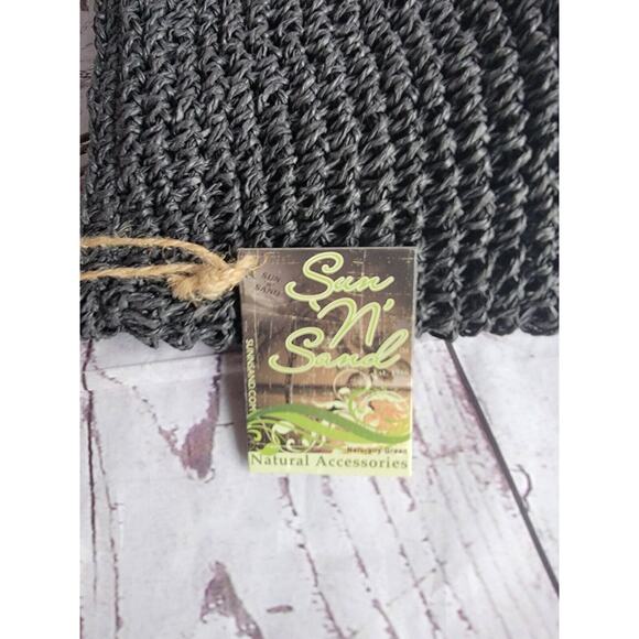 Sun "N" Sand Woven Straw Tassel Crossbody Bag Boho Style With Tags - Picture 3 of 12